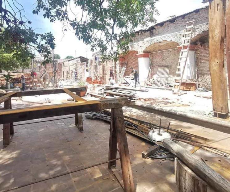 Piden detener reconstrucción de Casa de Cultura de Juchitán