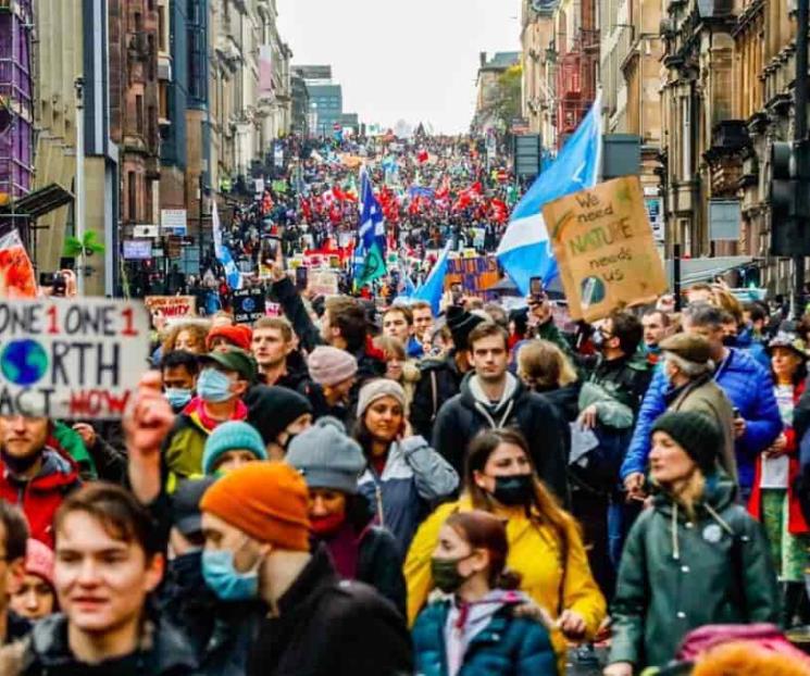 Exigen en Glasgow justicia climática