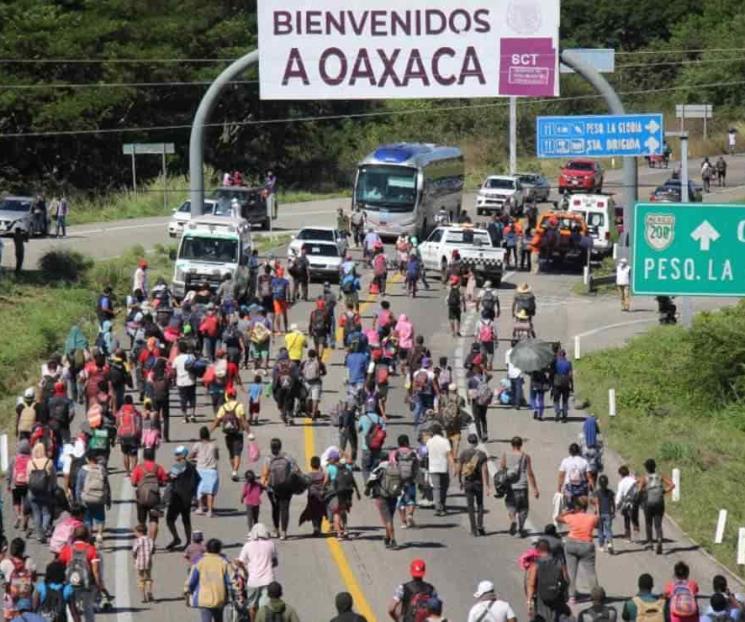 Tras cambiar ruta, Caravana Migrante  llega a Oaxaca