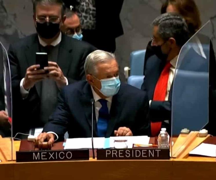 AMLO encabeza sesión de Consejo de Seguridad de la ONU