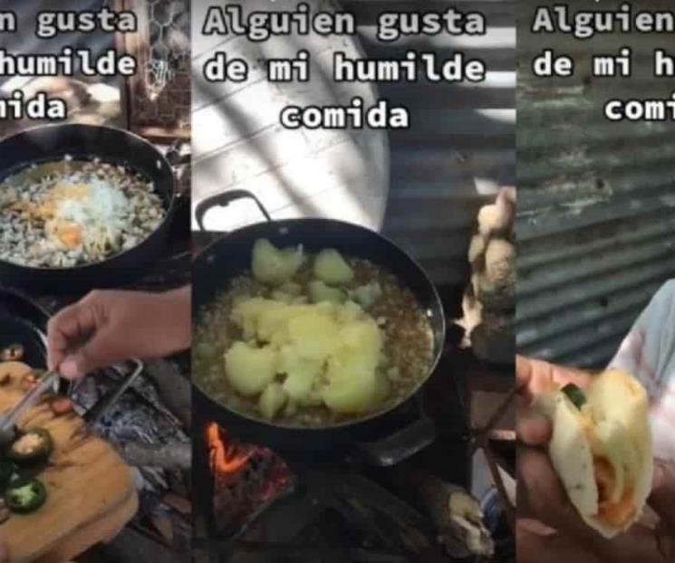 Viral. Mujer cocina para 4 personas con 50 pesos