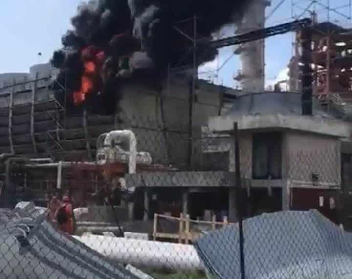 Se registra conato de incendio en refinería de Cadereyta