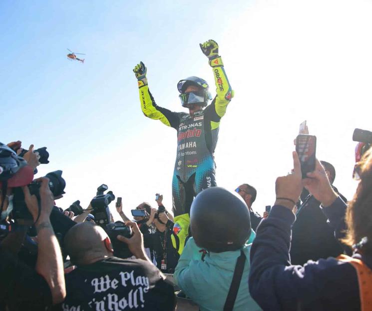 Finaliza Rossi 10mo en su última carrera deportiva
