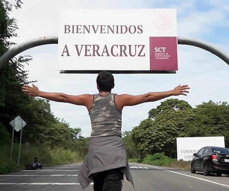 Llega a Veracruz caravana de migrantes
