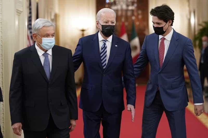Biden elogia a México y Canadá en cumbre