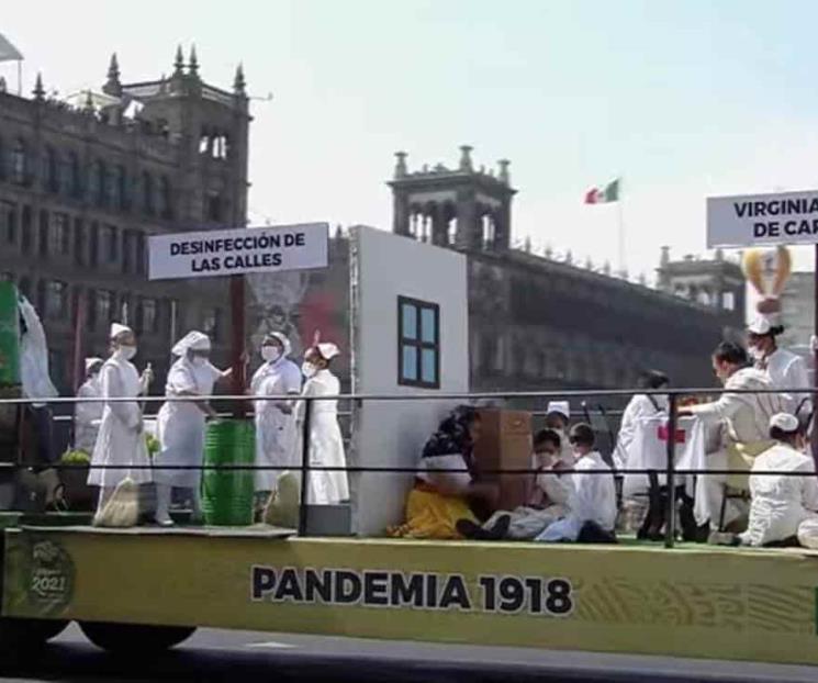 En desfile recuerdan pandemia de la gripe española de 1918