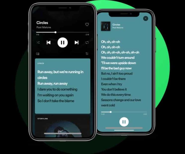 Spotify Letras muestra la letra de canciones en tiempo real