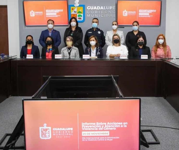 Destaca Cristina baja de feminicidios en Guadalupe