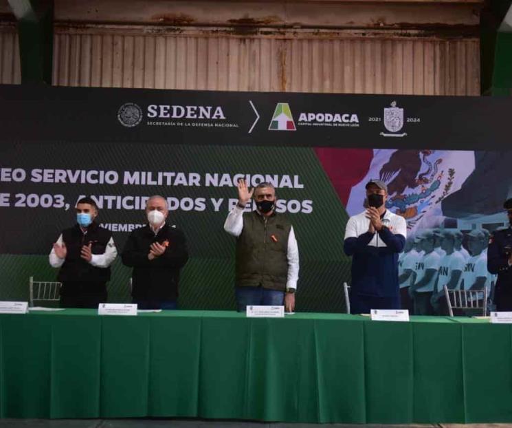 En Apodaca realizan sorteo para servicio militar nacional