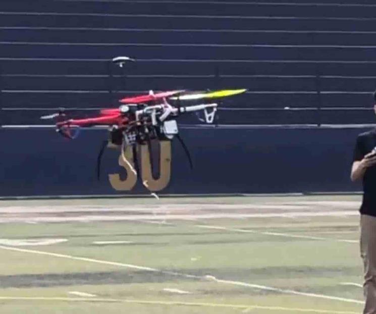 Crean dron inteligente contra incendios