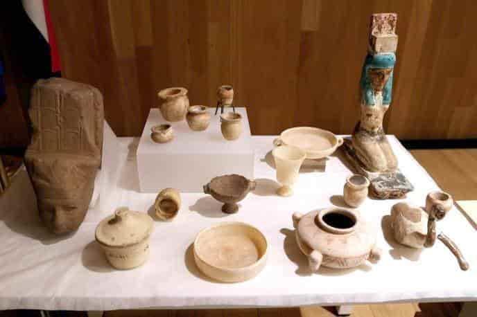 Recupera Egipto 36 piezas arqueológicas