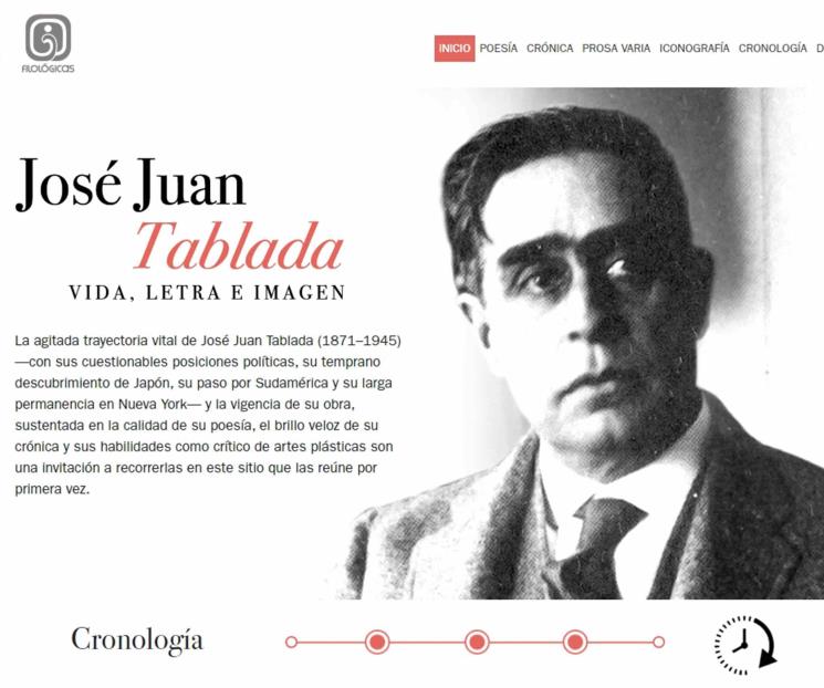 Relanzan sitio web del poeta José Juan Tablada