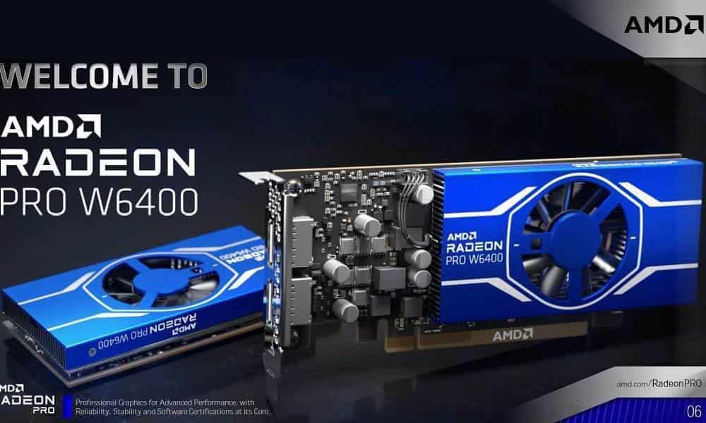 AMD presenta la Radeon Pro W6400