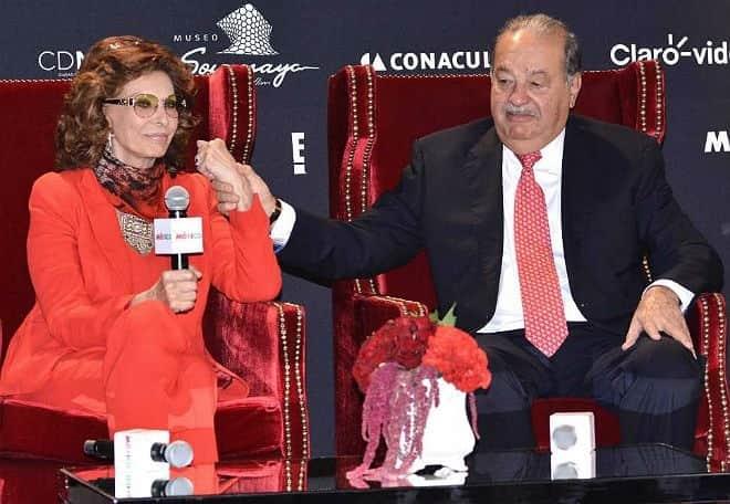 La historia de amistad entre Sophia Loren y Carlos Slim