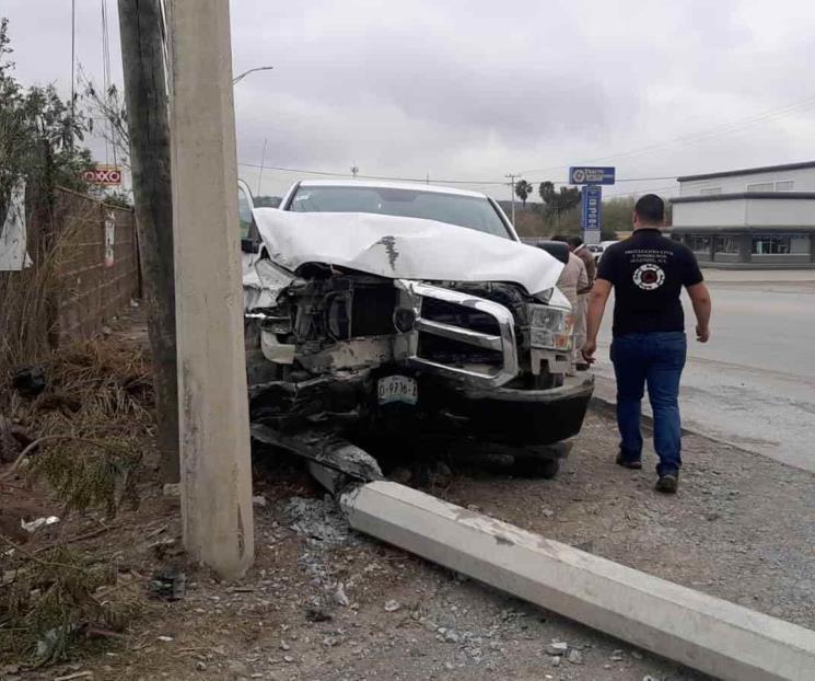 Choca empleado de Pemex en Allende