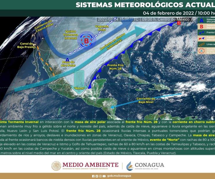 Ocasiona onda gélida cencelladas en estados