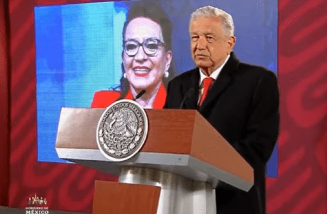 AMLO desea pronta recuperación a presidenta de Honduras