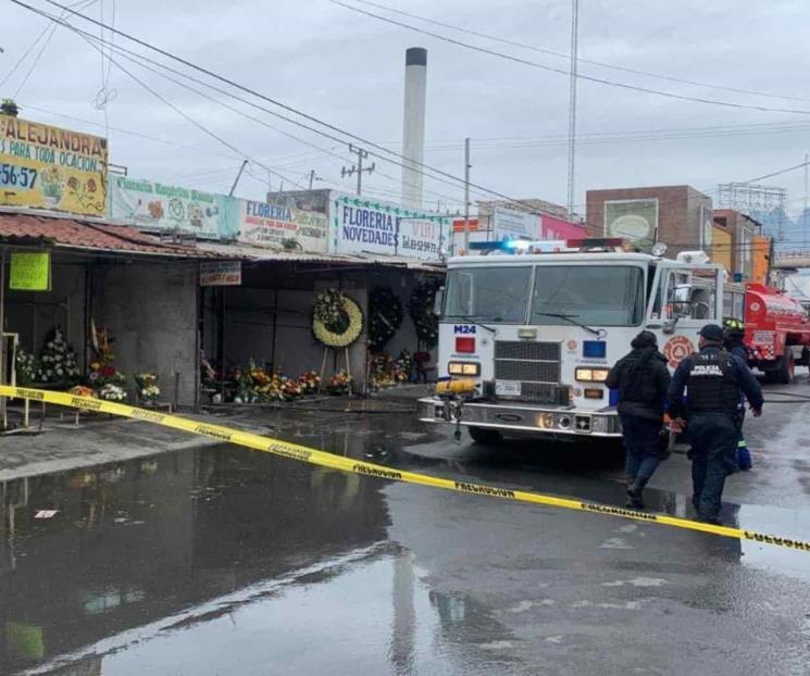 Se incendia florería en San Nicolás