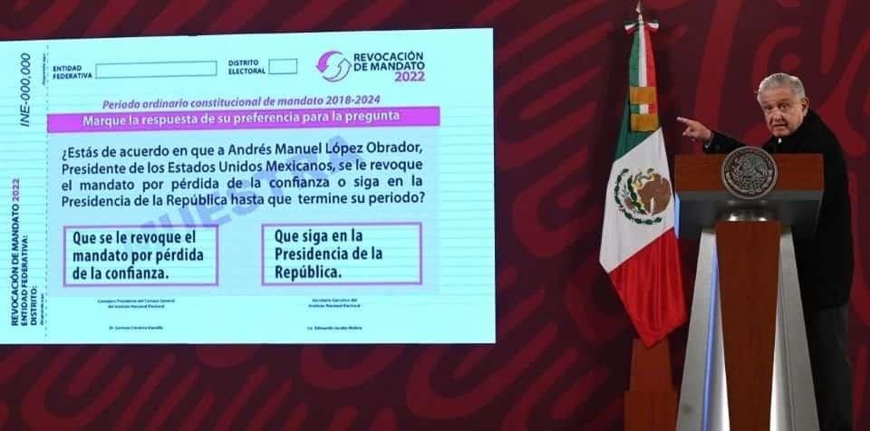 Debe  AMLO abstenerse de hablar de revocación de mandato