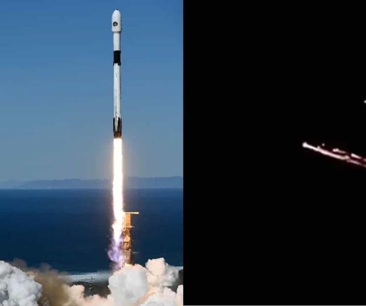 Cohete de SpaceX es confundido con la caída de un meteorito