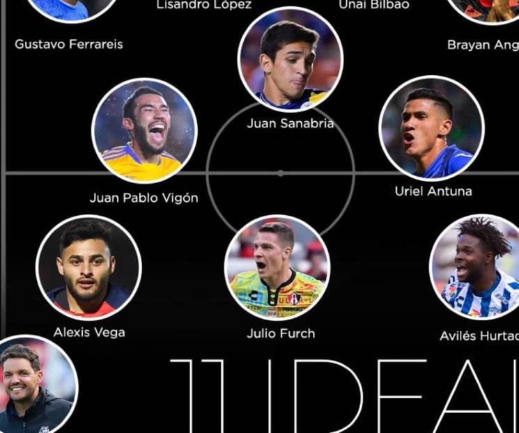 Vigón de Tigres, en el once ideal de la J4 de la Liga MX