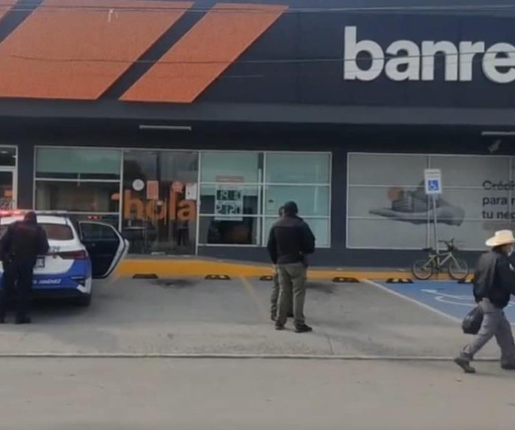 Intentan asaltar banco en Cadereyta