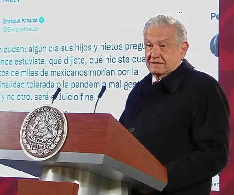 AMLO acusa a Krauze de ser el mesías del conservadurismo