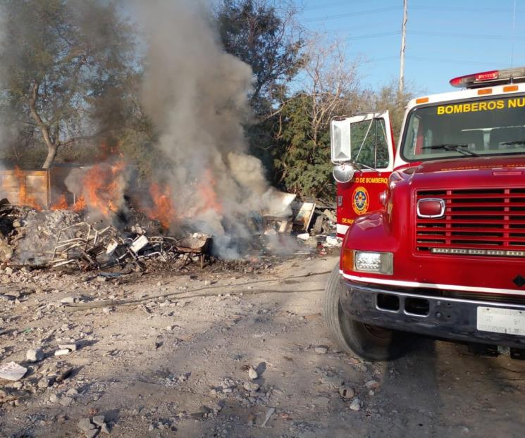 Se incendia moll en Apodaca