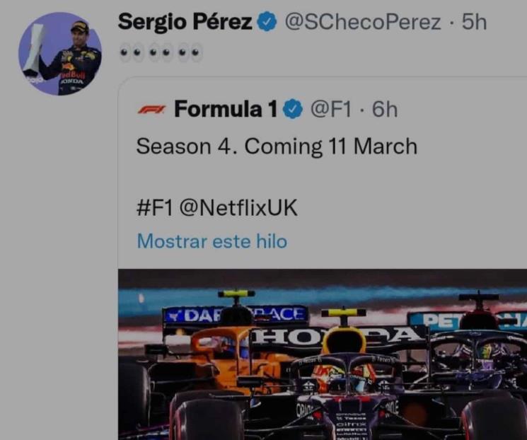 Aparece Checo Pérez en promoción de DTS de F1