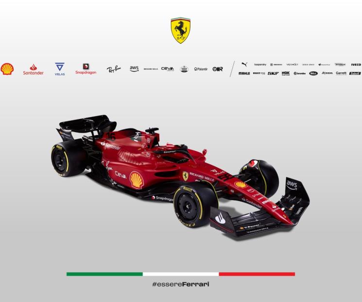 Presenta Ferrari su monoplaza del 2022 en la F1