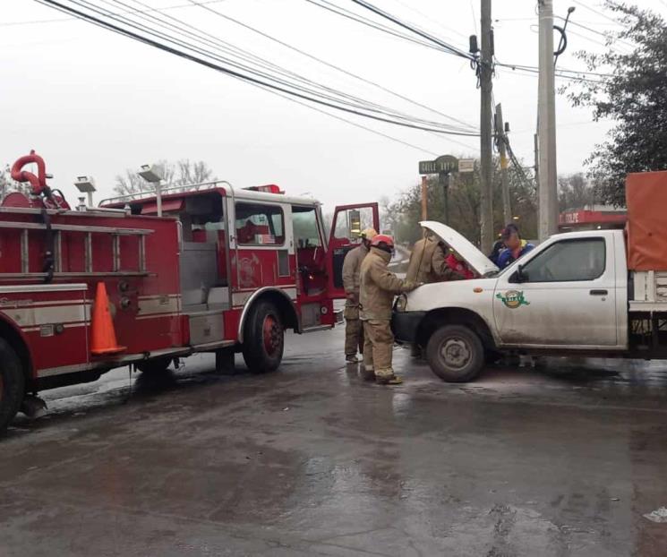 Se incendia camioneta en Montemorelos