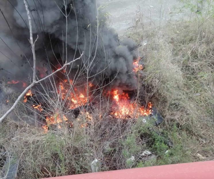 Se incendia predio en Montemorelos