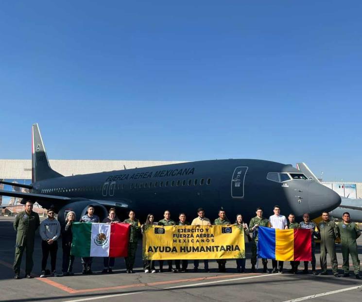 Parte avión de la FA por mexicanos evacuados de Ucrania