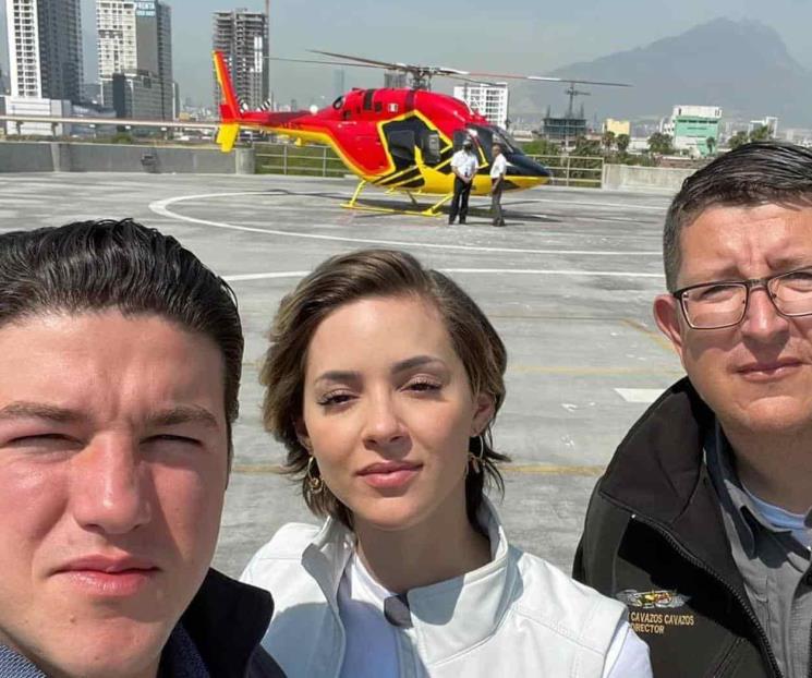 Realiza Gobernador sobre vuelo por incendio en Santiago