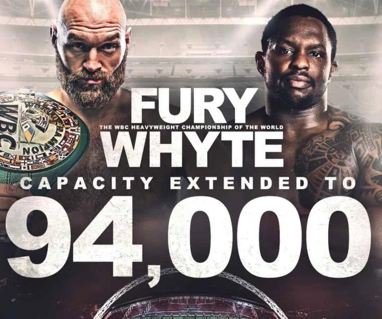 Fury vs White tendrá 94 mil aficionados en Wembley