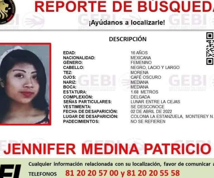 Buscan a adolescente desaparecida en Monterrey