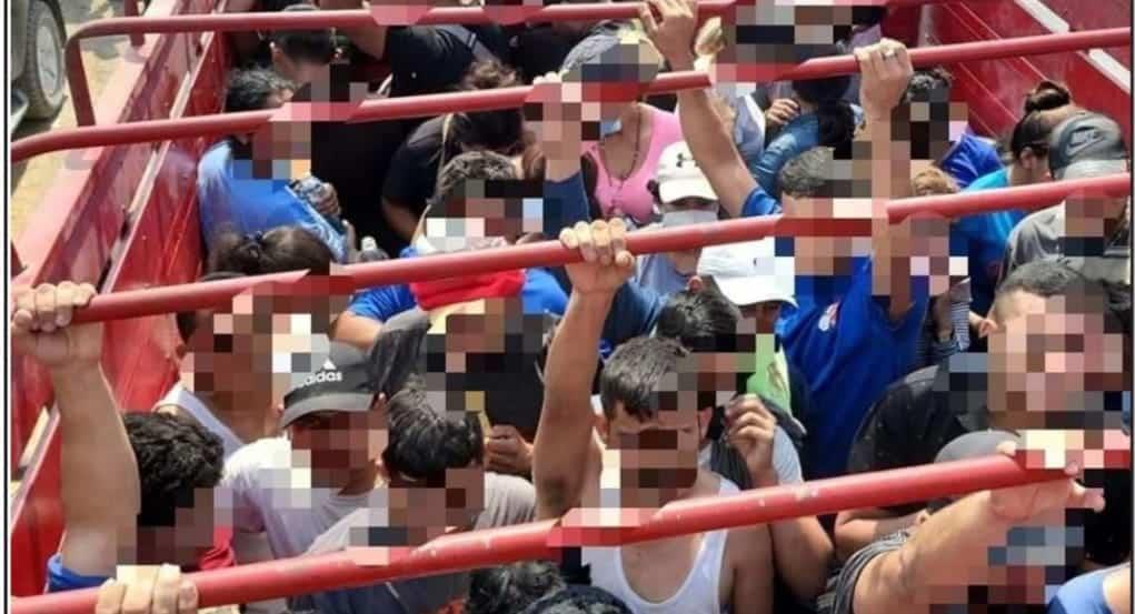 Rescatan a 130 a migrantes en Cadereyta