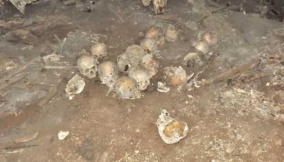 Descubren 150 cráneos de víctimas de sacrificios humanos
