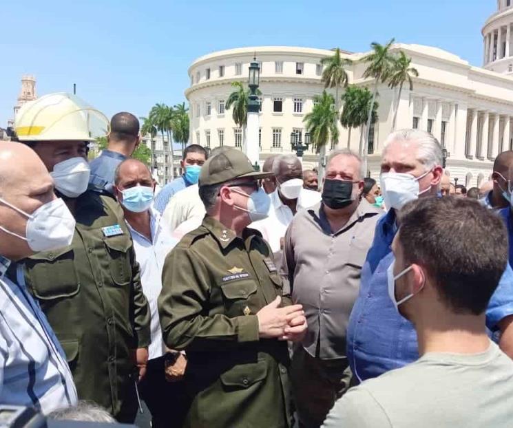 Presidente de Cuba llega al hotel Saratoga tras explosión