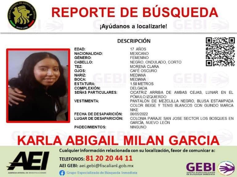 Buscan a dos menores desaparecidas en Escobedo y García