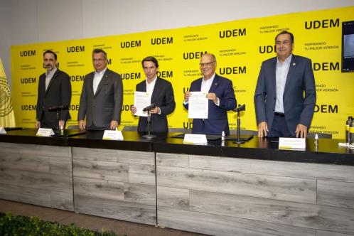 Firma UDEM convenio con Instituto Atlántico de Gobierno