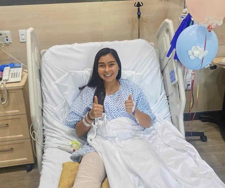 Empieza Nicole Pérez recuperación post cirugía