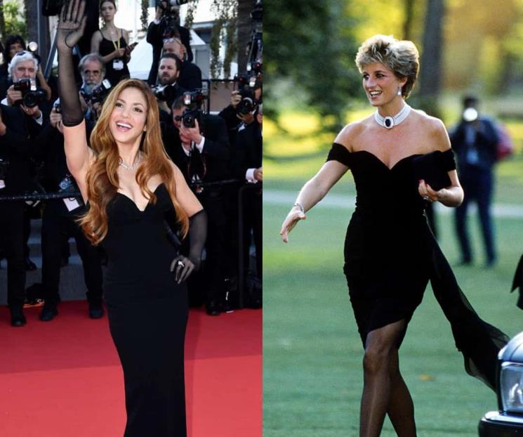 Shakira imitó vestido negro de Lady Di tras sufrir engaño