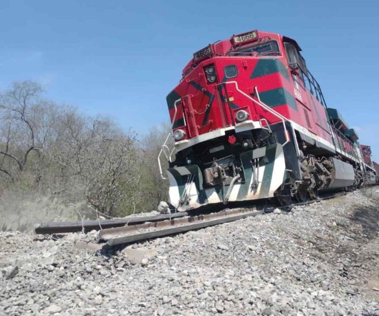 Provoca robo de rieles descarrilamiento de tren en Cadereyta