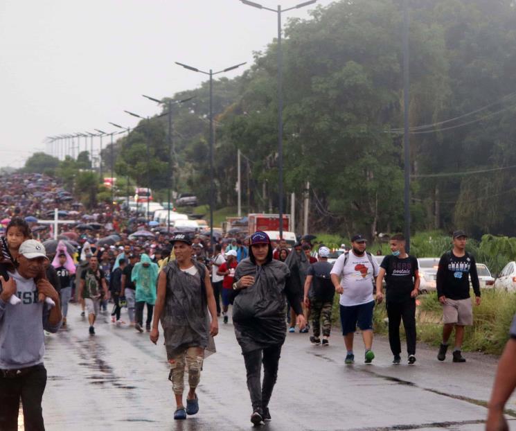 Sale nueva caravana de migrantes de Tapachula