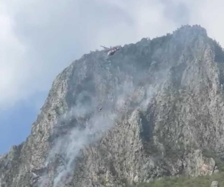 Controlan incendio en Cerro de la Silla