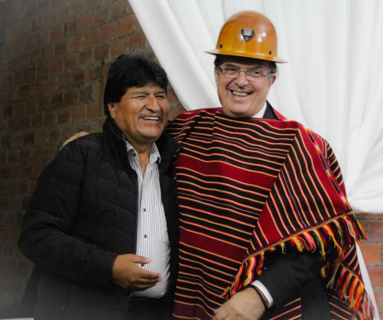 Evo Morales se reúne con Ebrard