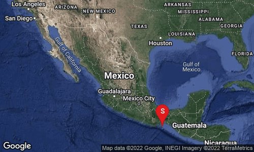 Se registra sismo de magnitud 4.8 en Salina Cruz, Oaxaca