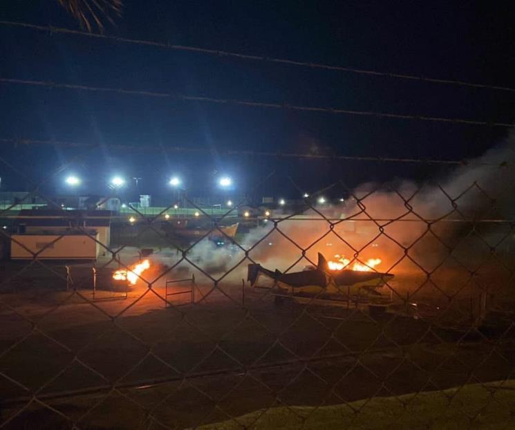 Incendian coches de club de futbol argentino
