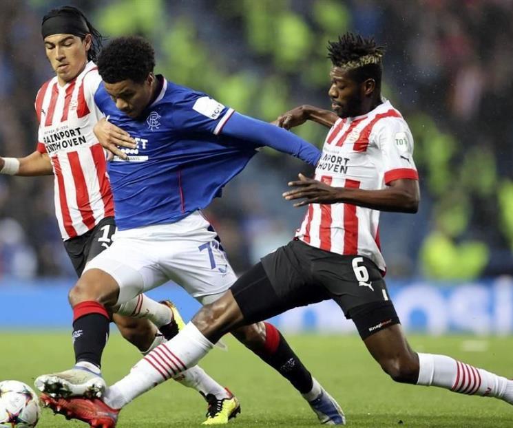 Empata PSV con Rangers en playoff rumbo a UCL